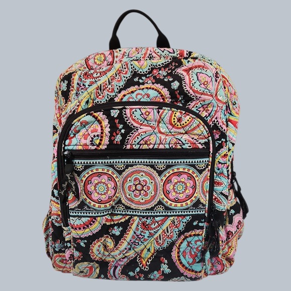 Vera Bradley Handbags - Vera Bradley Campus Backpack Quilted Parisian Paisley School Work Backpack